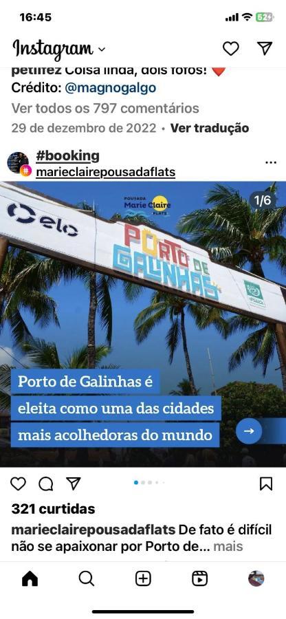 Flat Oka Beach Residence Luxo Porto de Galinhas Bagian luar foto